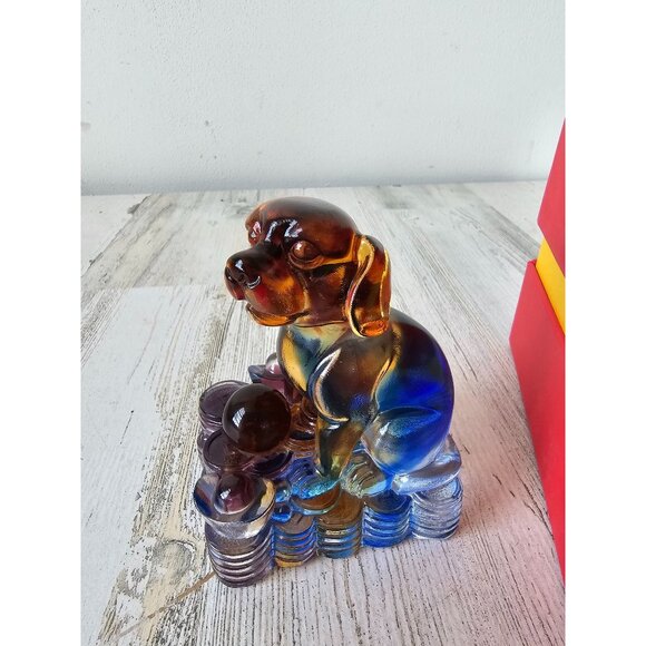 Kalifano Crystal dog puppy loyalty protection figurine statue decor unique new - Picture 2 of 8